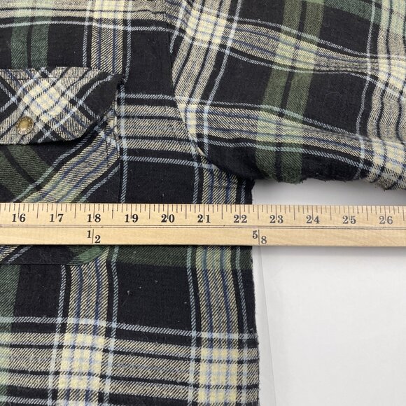 Canyon Guide Outfitters Flannel Shirt Jacket Men’s M Quilt Lined Chore Snap Up - Picture 3 of 11